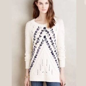 Anthropologie | Knitted and Knotted Sweater | Sz Small